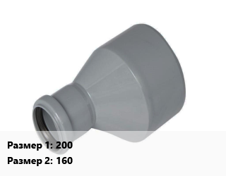 Переход ПЭ-100 полиэтилен 200х160 электросварной, шт, Eurostandard, GF, RADIUS, SDR 11, с закладными электронагревателями, для газа, цена договорная цена от 13334.46 сом / шт, где купить, условия доставки в Оше и Ошской области